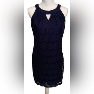 Maurices Navy Lace Dress Medium